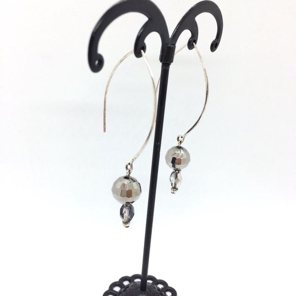 3/$30 DONNA DRESSLER STERLING SILVER EARRINGS EAR WIRE DISCO BALL - Picture 8 of 10